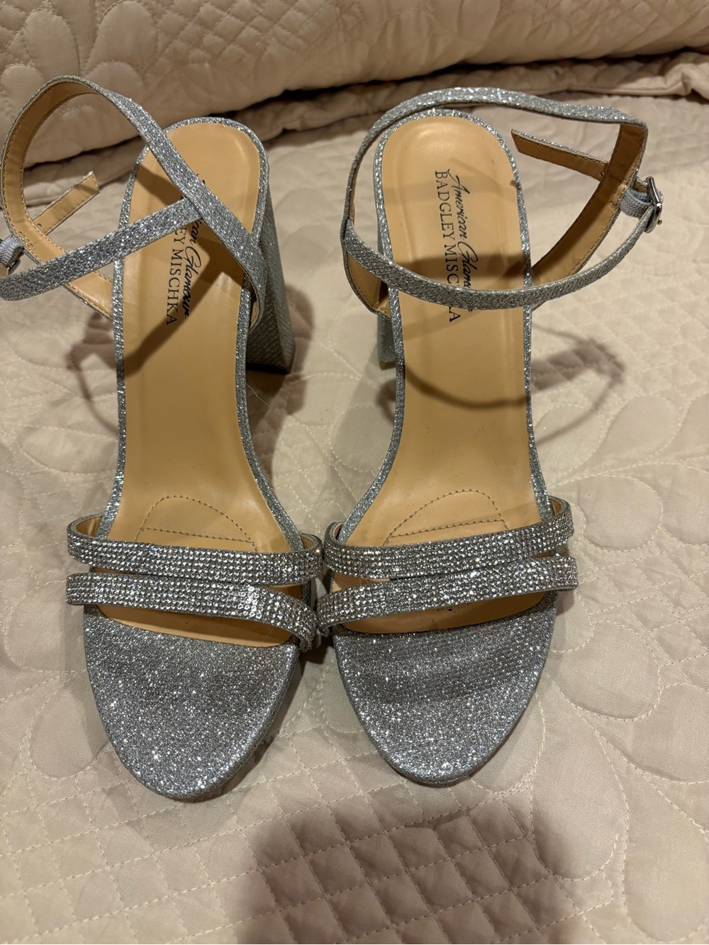 Badgley Mischka American Glamour "Irina" Special Occasion Sandals  women’s 10